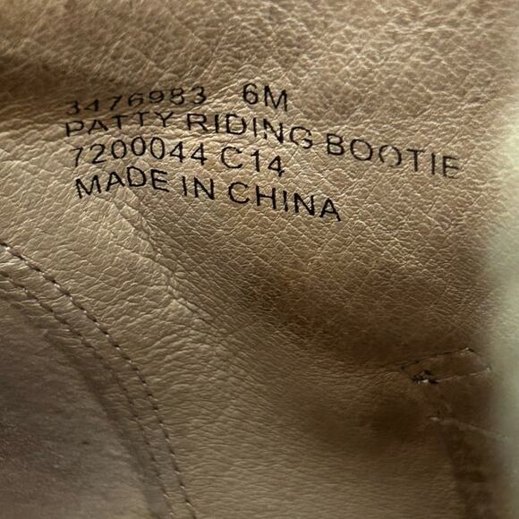 Frye Wood Block Heel Patty Riding Bootie Brown Size 6 - Picture 7 of 11